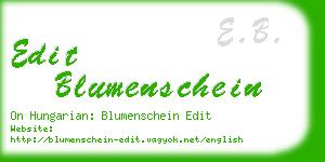 edit blumenschein business card